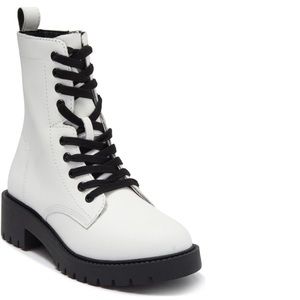 Steve Madden Checker Lug Sole Combat Boots sz 9.5